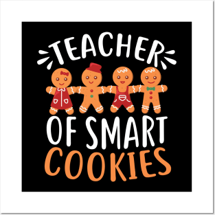 Teacher of Smart Cookies, Christmas Teacher Gift Posters and Art